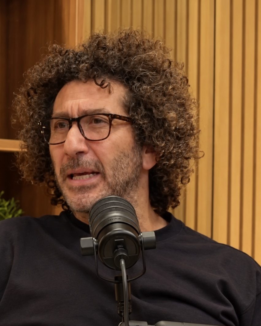 Fadi Shuman in conversation on a podcast